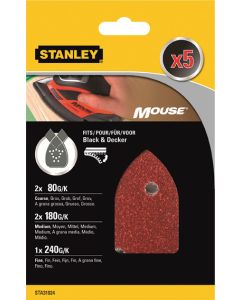 Accesorio Stanley 31024XJ 5 Lijas mouse grano surtido