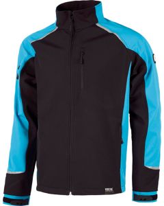 CHAQUETA WORKSHELL S9498 NGR/AZUL T-M - 513281