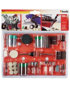 Kit herramientas portabroca 105 piezas KWB 510900