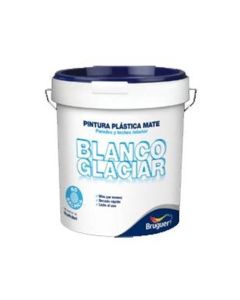 Pintura Bruguer plastica blanco glaciar 15 lt