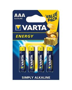Pila alcalina Energy Varta LR03 AAA Blister 4 Unidades