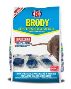 Raticida Brody cebo fresco 500 Gr