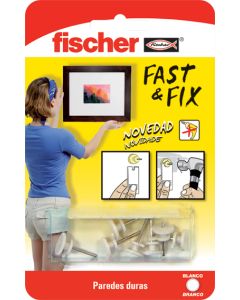 Colgador cuadros Fischer 534843 FAST&FIX 1Punta Blister
