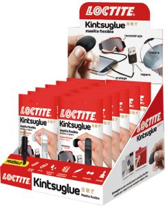 Expositor Pegamento Loctite Kintsuglue Mix Blanco/Negro 16 Unidades