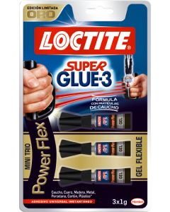 Pegamento Loctite Super Glue3 3X1GR Power gel Flex