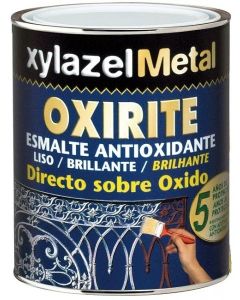 Esmalte Oxirite gris plata metal liso 750 ml