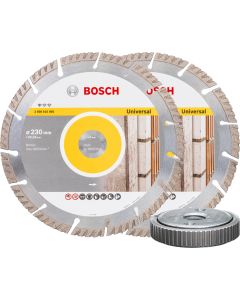 Disco diamante Standard Bosch 230 2 Discos+Tuerca SDS 