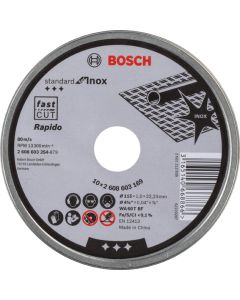 Disco abrasivo Bosch115X1,0x22,23MM INOX Lata 10 Unidades