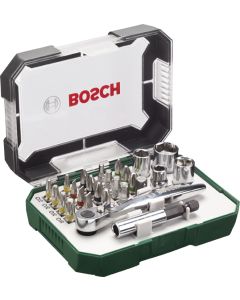 Set atornillar 26 piezas c/carraca Bosch