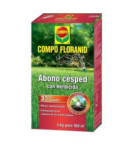 Compo Abono césped con herbicida Floranid 3 Kg