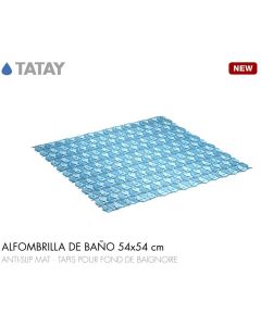 Tatay Alfombra baño Piscis azul 54x54 cm 55101.00