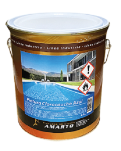 Amarto Pintura piscinas clorocaucho azul  4 lt