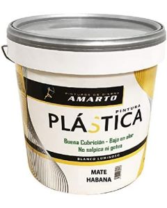 Amarto Pintura plástica interior Mate Habana Blanco luminoso 4 Lt