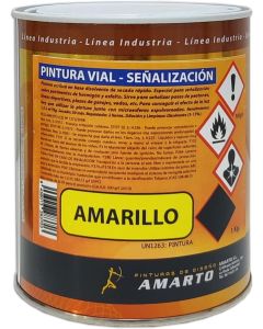 Amarto Pintura vial señalización Amarillo 750 Ml