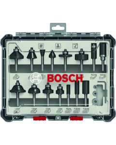 Bosch Juego 15 fresas variadas 8MM 2.607.017.472