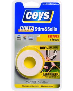 Ceys Cinta Stira sella escapes y fugas autosoldable 1,5 mt x 19mm