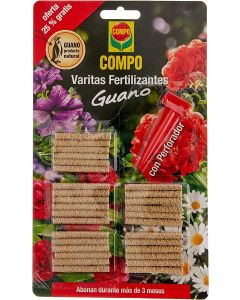 Compo Varitas fertilizantes con guano 24+6 Varitas