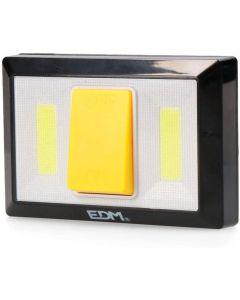 EDM Linterna 2 LED 200 Lumens con base imantada y adhesiva 4xAAA (Pilas incluidas) EDM