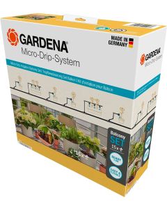 Gardena Set de riego por goteo para balcón 15 Plantas 13401-20