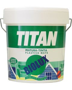 Titan Pintura plástica interior/exterior Biolux  Blanco 4 Lt
