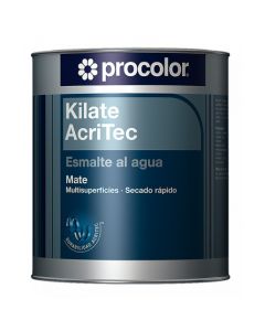 Procolor Kilate Acritec Esmalte al agua mate negro 9005 4 Lt