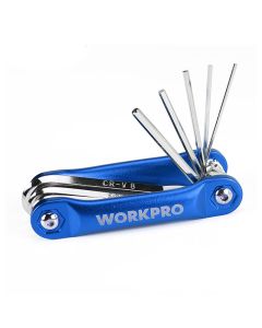 Workpro Juego de 8 llaves allen plegable 