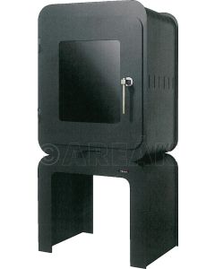 Estufa cube negra 470x415x1000 mm