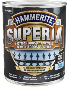 Hammerite Superia liso negro 750 ml 