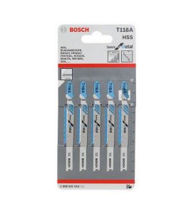 Hojas sierra calar metal Bosch T118A 1-3MM Blister 5 piezas