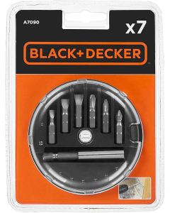 Kit 7 piezas atornillar Black&Decker A7090-XJ