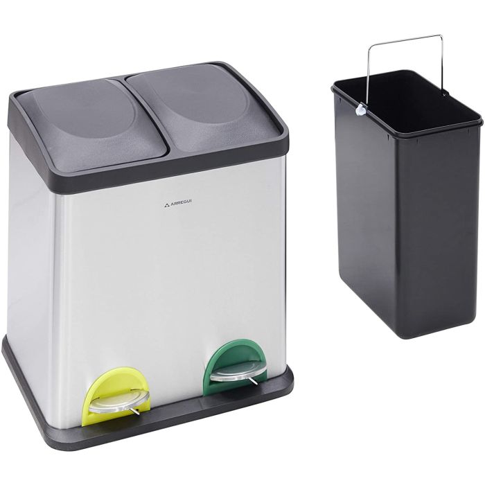 Arregui Cubo de basura y reciclaje Step Bin 30L CR705 15 15