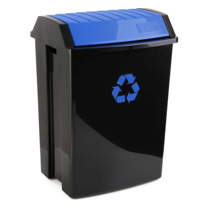 Cubo basura reciclaje Azul 50 Lt Tatay